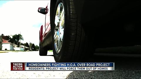 HOA Presidents moves forward with road project despite community outcry