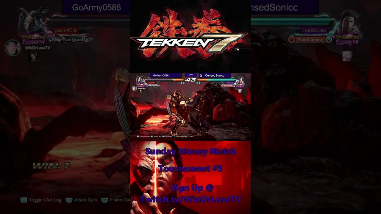 Tekken 7 PSN Sunday Money Match Tournament #3 Grand Finals Match 7 #shorts #tekken7