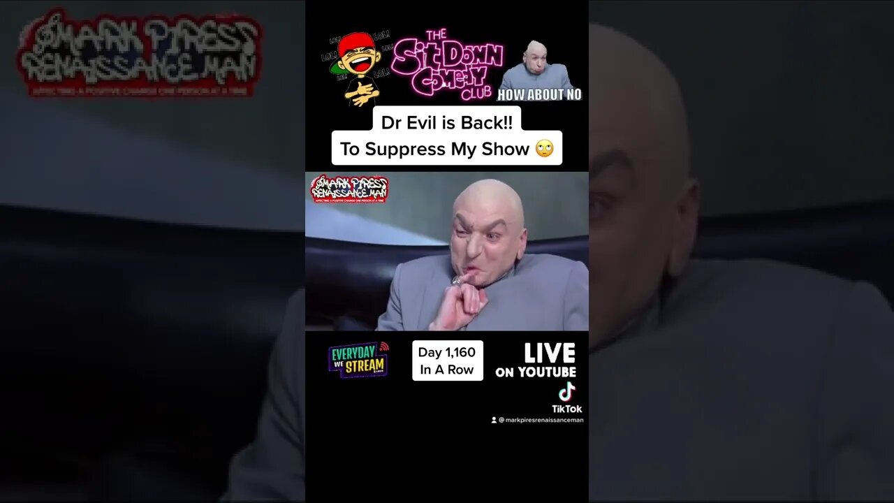 Dr Evil’s Back!! To Suppress My Show.. 😳 #comedyshorts #drevil #short