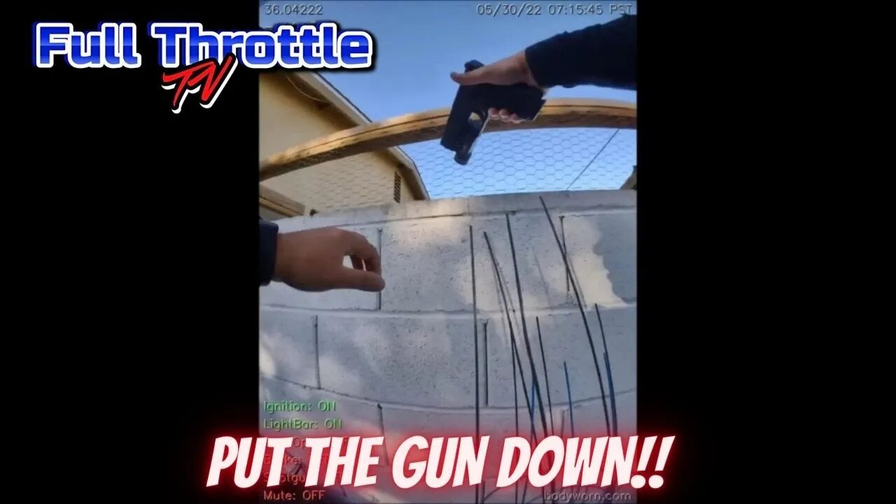 Officers Find Their Suspect Hiding In A Backyard!