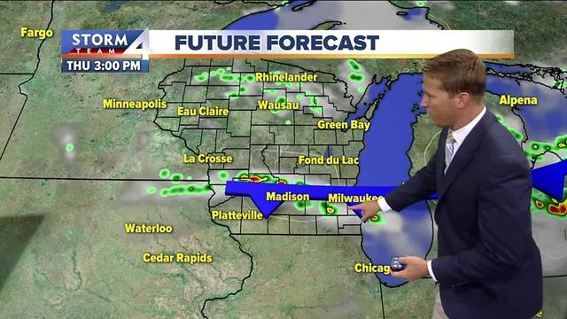 Very warm and humid Thursday
