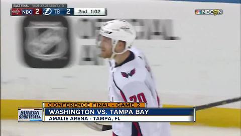 Washington Capitals pull away, beat Tampa Bay Lightning 6-2 for 2-0 series lead