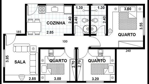 ✅planta baixa com 3 quartos e uma suíte confira ⏭️⏮️⏪◀️⏯️☝️