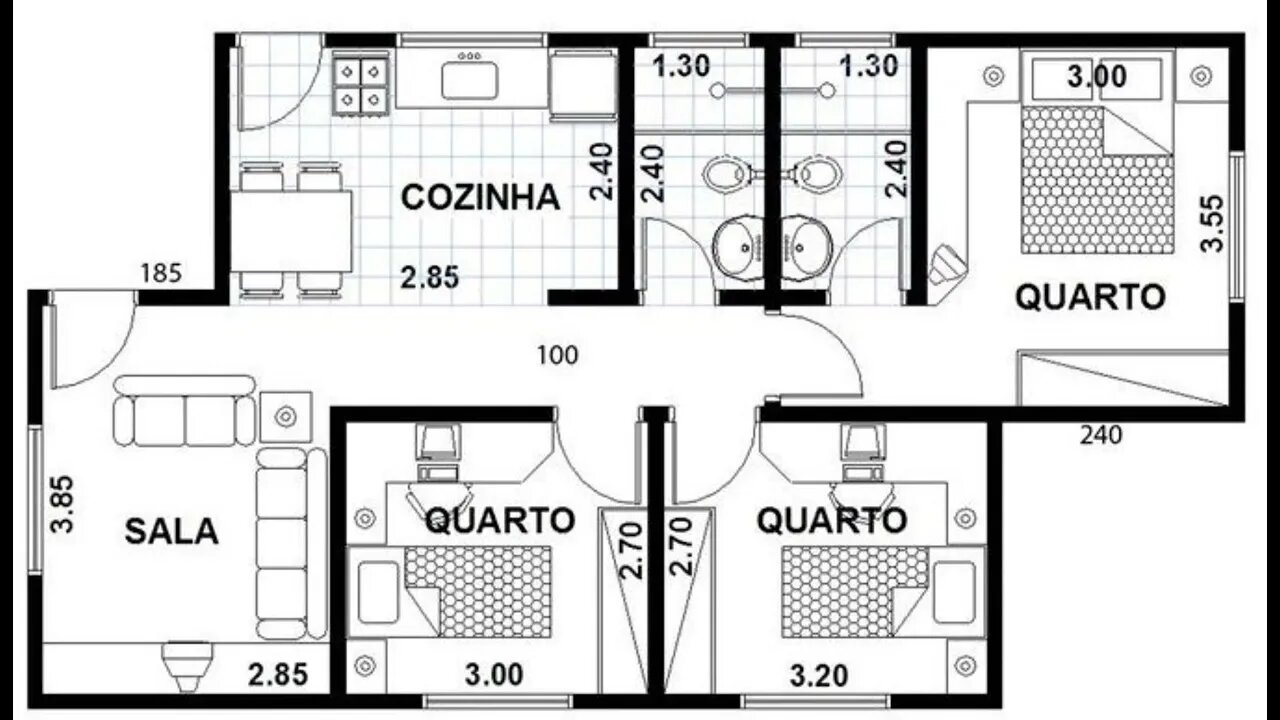 ✅planta baixa com 3 quartos e uma suíte confira ⏭️⏮️⏪◀️⏯️☝️