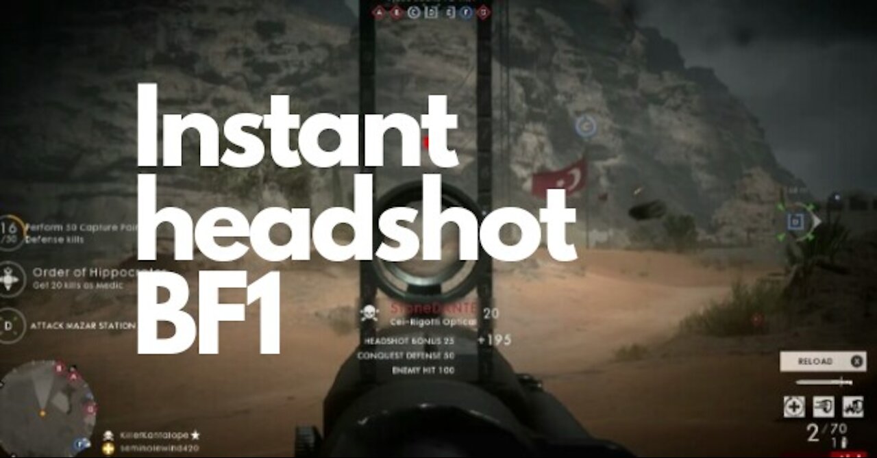 Instant headshot BF1