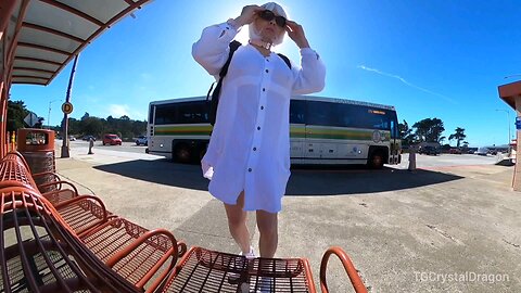 crossdresser on public transportation