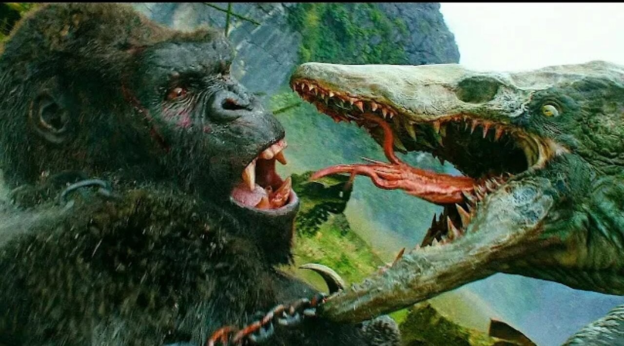 King Kong vs Skullcrawler - Final Fight Scene - Kong: Skull Island (2017) Movie Clip HD