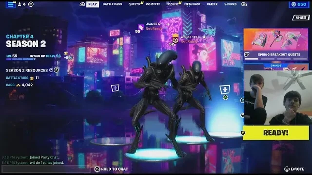 Fortnite: Zero Build Duos Grinding Quests With Junior (LIVE)