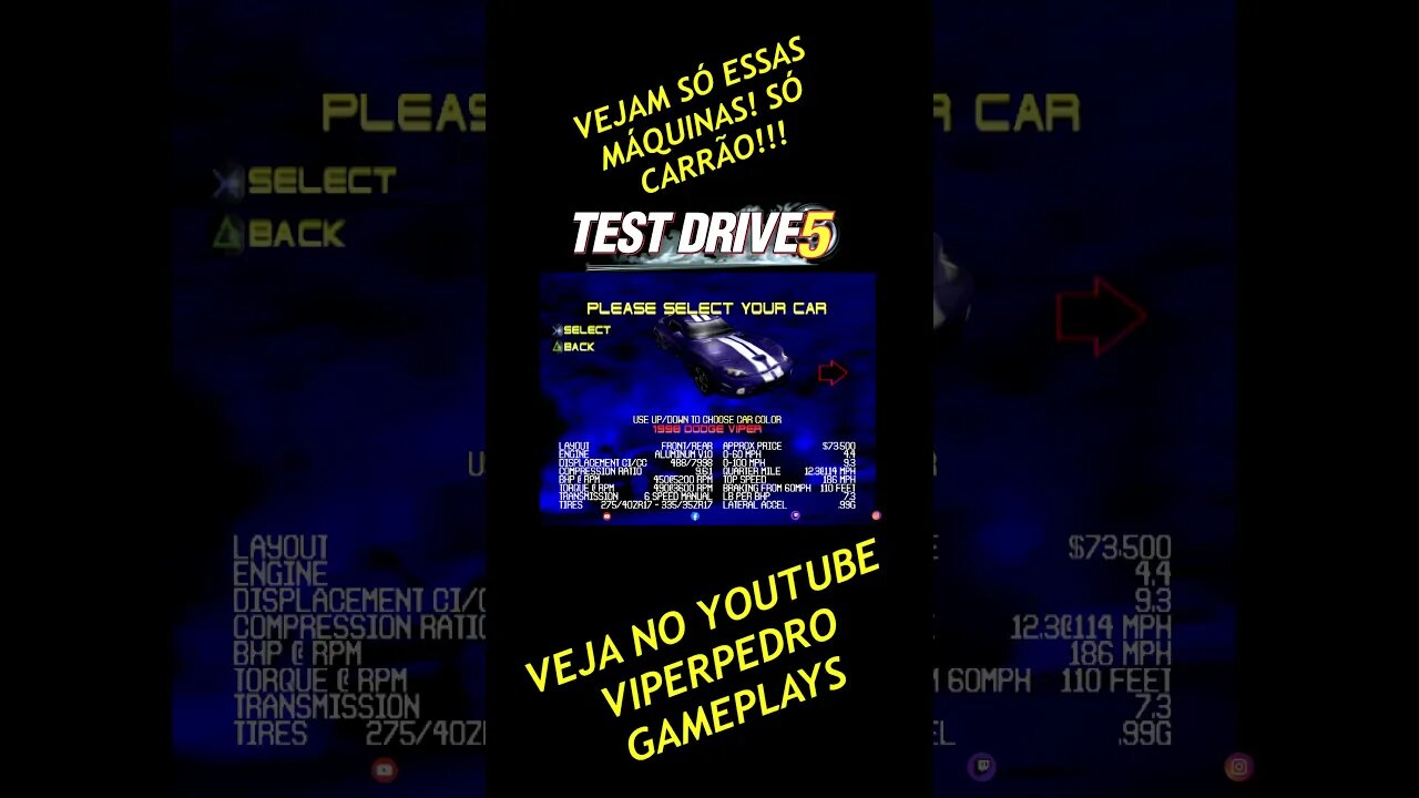 NOSTALGIA PURA!!! #shorts #gameplay #nostalgia #testdrive #playstation #classic #racinggames