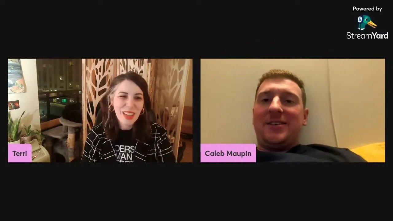 Caleb randomly hops on to Terri Strange's open stream
