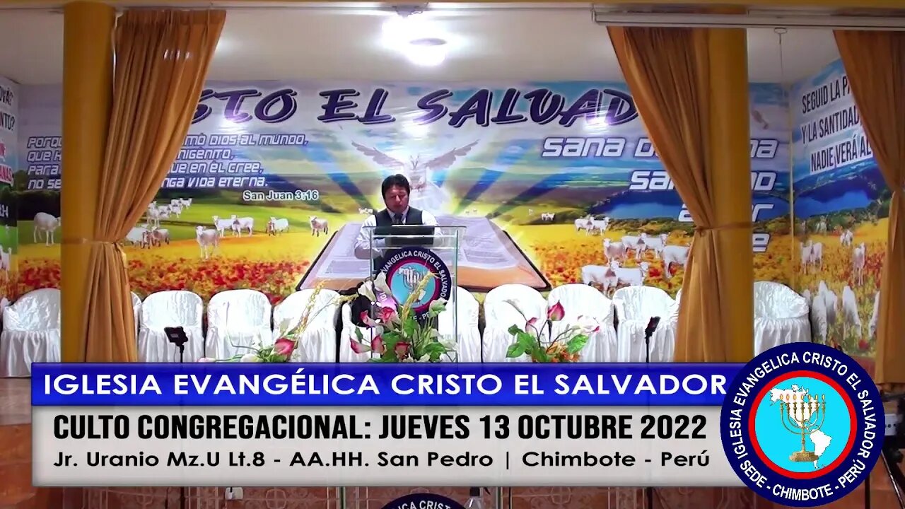 CULTO CONGREGACIONAL: JUEVES 13 OCTUBRE 2022