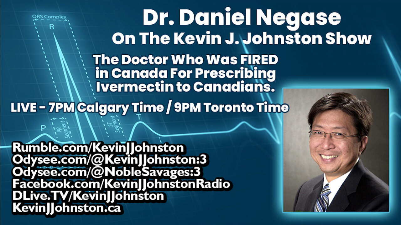 LIVE On The Kevin J. Johnston Show: Dr. Daniel Negase, The Dr. FIRED for prescribing IVERMECTIN