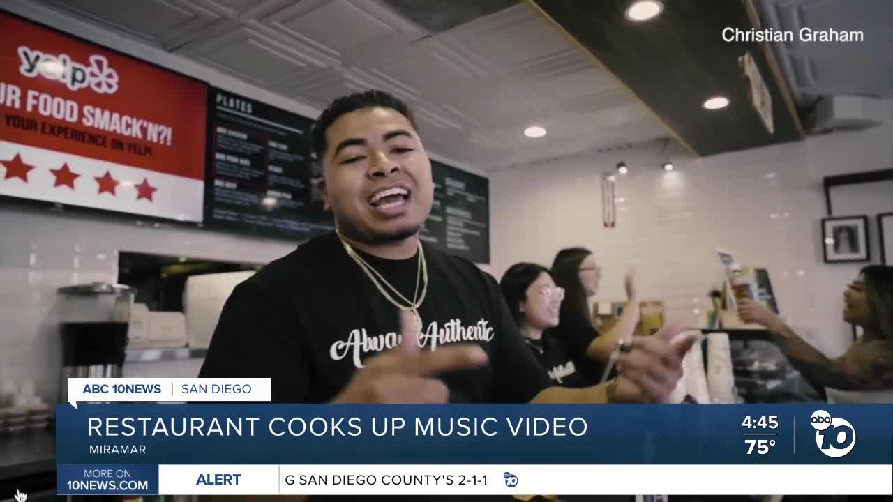 local restaurant cooks up music video to bring in business