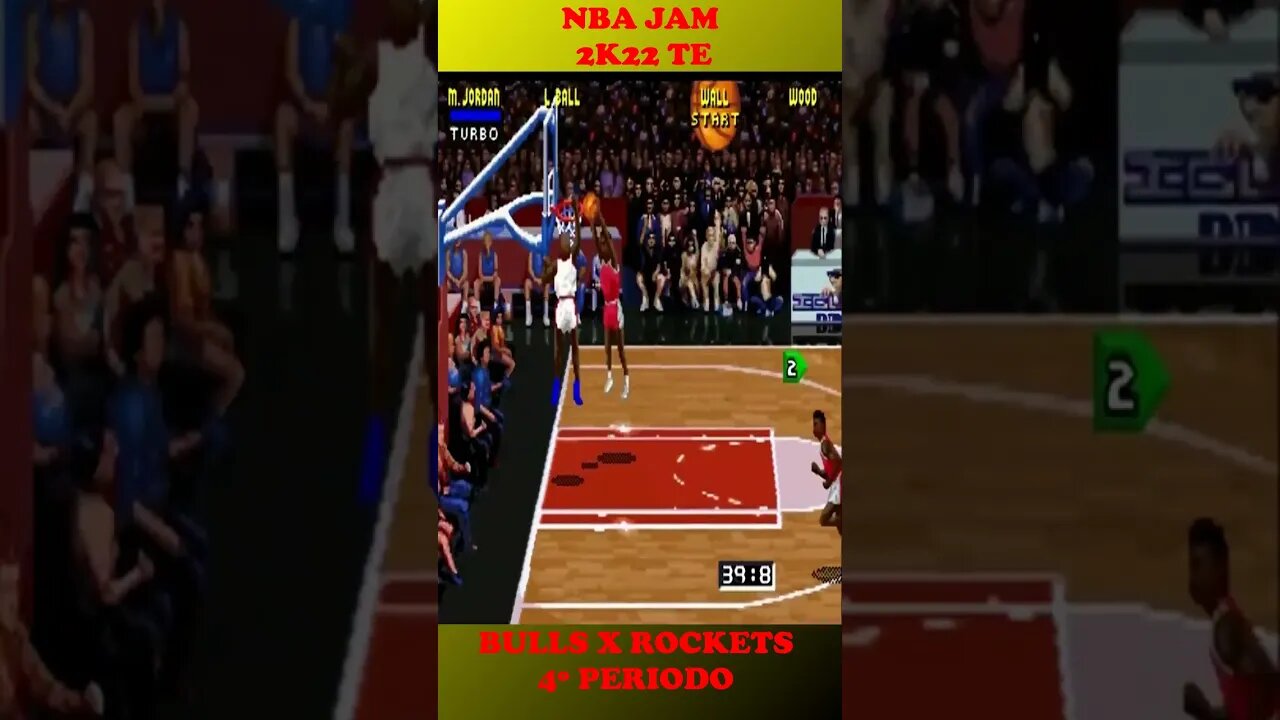 NBA JAM TE 2K22 CHICAGO BULLS COM MJ X HOUSTON ROCKETS 4º QUARTO #semedissaum #games #shorts