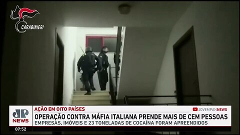 Operação contra máfia italiana prende mais de cem pessoas