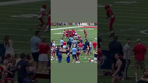 LIBERTY FLAMES FOOTBALL SPRING GAME❗️ SHIFTY RB🥶 #americanfootball #libertyflames #youtubeshorts