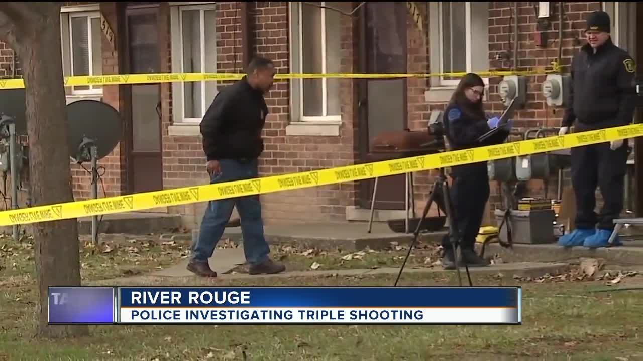 2 dead in triple shooting at home in River Rouge