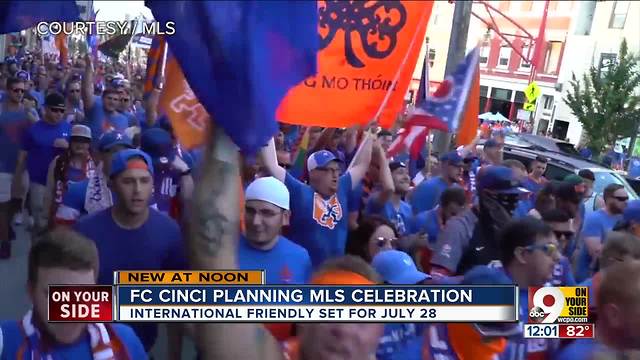 FC Cincinnati sets international friendly, Major League Soccer celebration