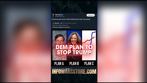 Leaked Democrat Plan To Stop Trump's Win - Alex Jones on X