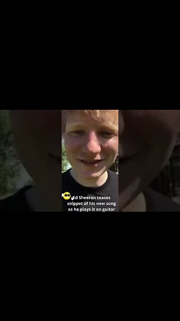 Ed Sheeran teases snippet of his new song as he plays it on guitar #shorts