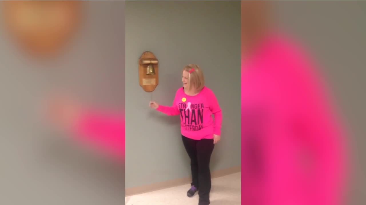 Buffalo Strong: Ashley rings the bell at Roswell after beating breast cancer