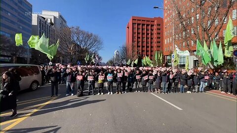 Supporters and anti-Yoon protesters take to streets ahead of parliament impeachment vote