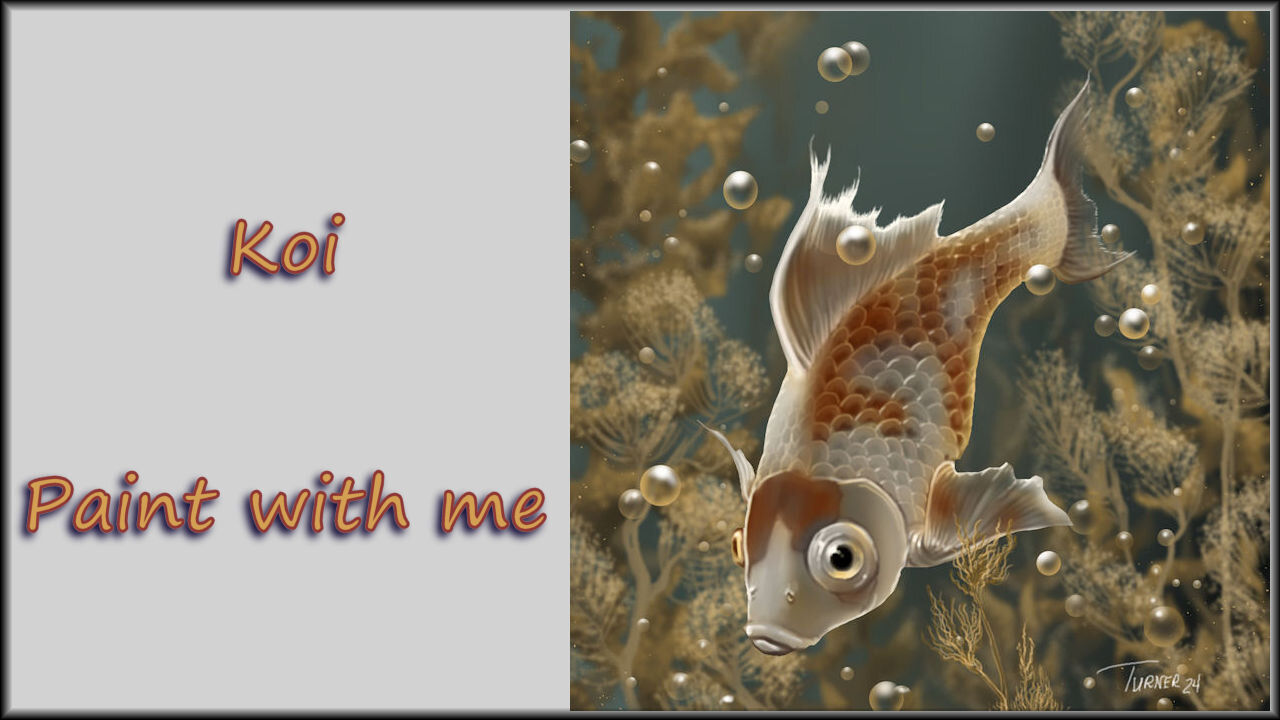 Koi - Paint with me by Virtually Art