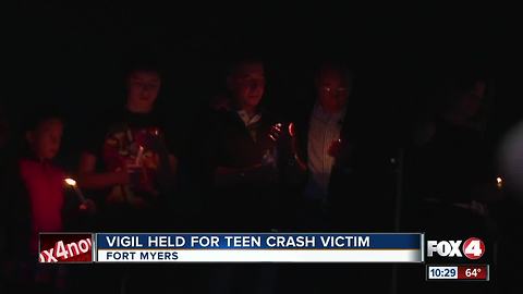 Vigil Held for Teen Crash Victim