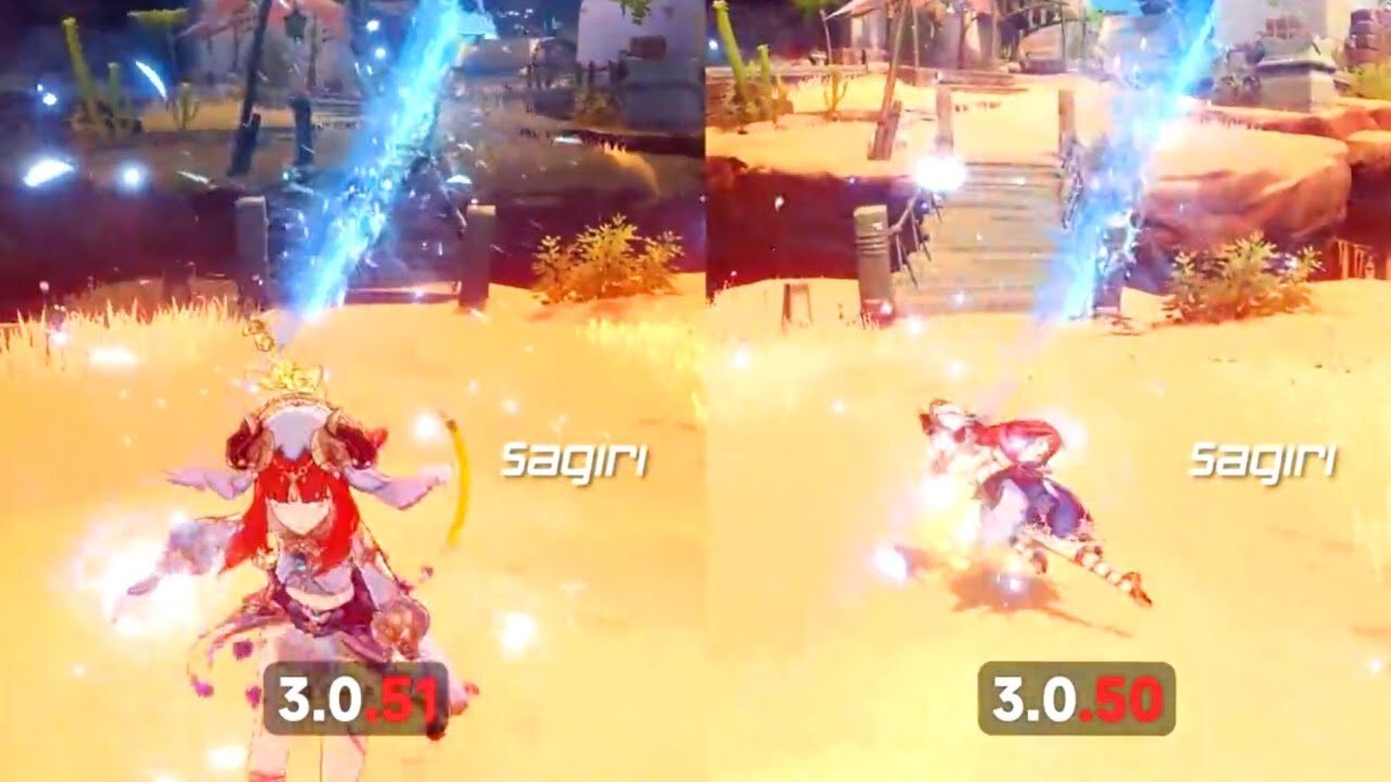 Nilou now can cancel 3rd normal attack animation when in state of her E ("Dance of the Seven Realms)