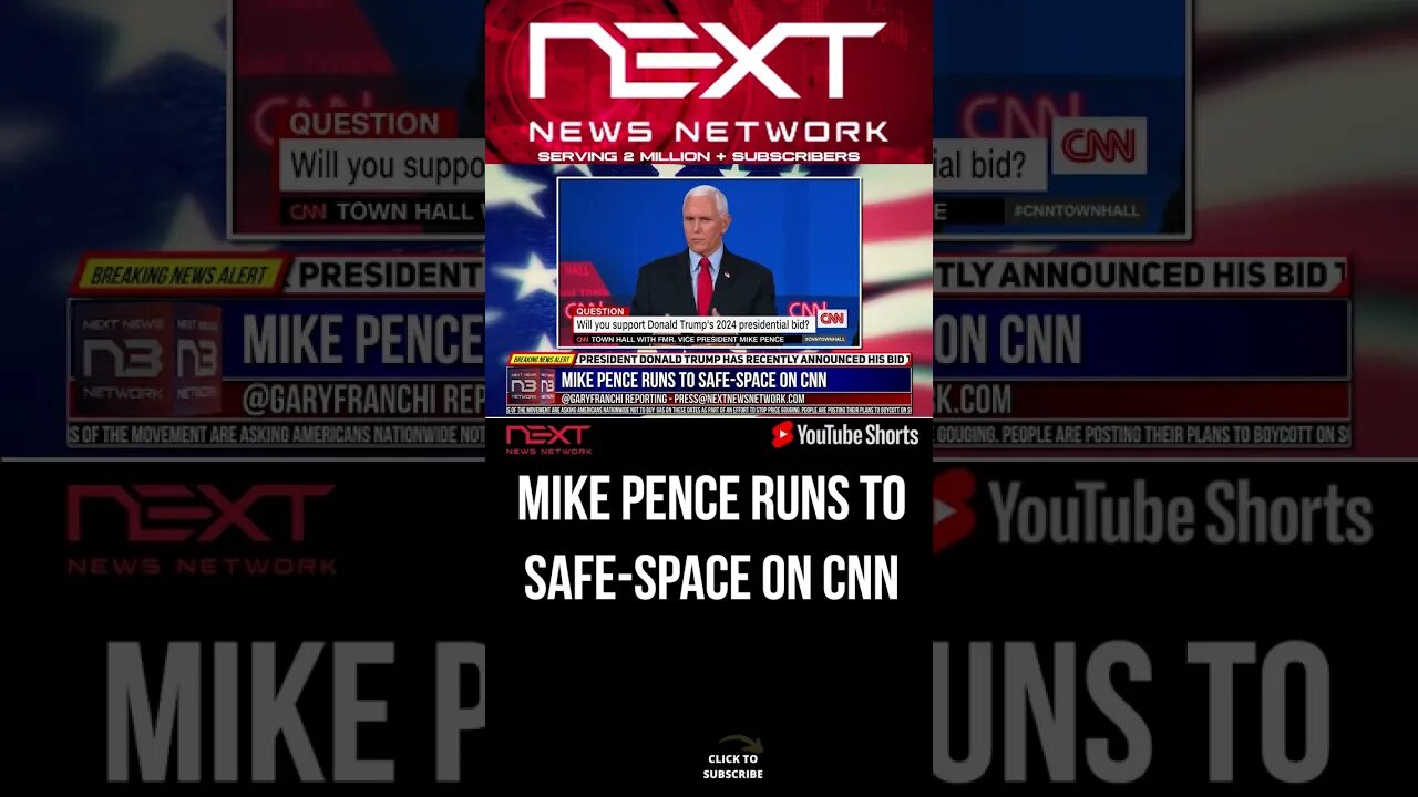 Mike Pence Runs To Safe-Space on CNN #shorts