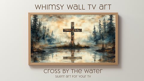 Cross By The Water: Silent Art For Your TV, Frame TV and CanvasTV