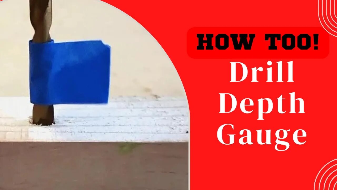 Simple Tip on How to Make a Drill Depth Gauge for Woodworking