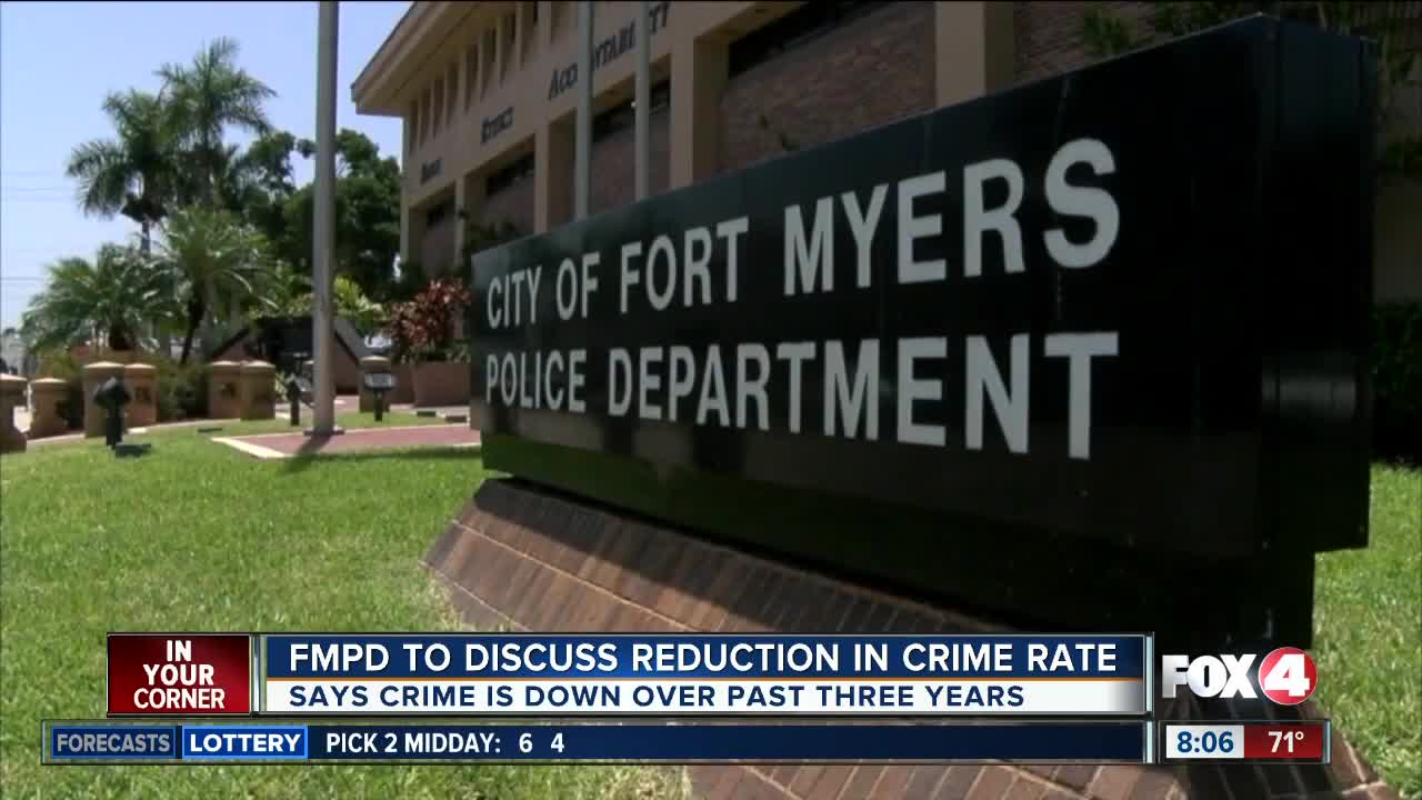 Fort Myers Police to discuss crime rate reductions Thursday