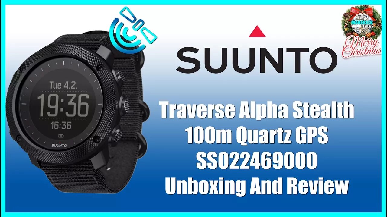 Best Military Watch! | Suunto Traverse Alpha Stealth 100m Quartz GPS SS022469000 Unbox & Review