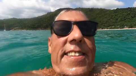 Snorkeling at Nai Harn Beach, Phuket, Thailand