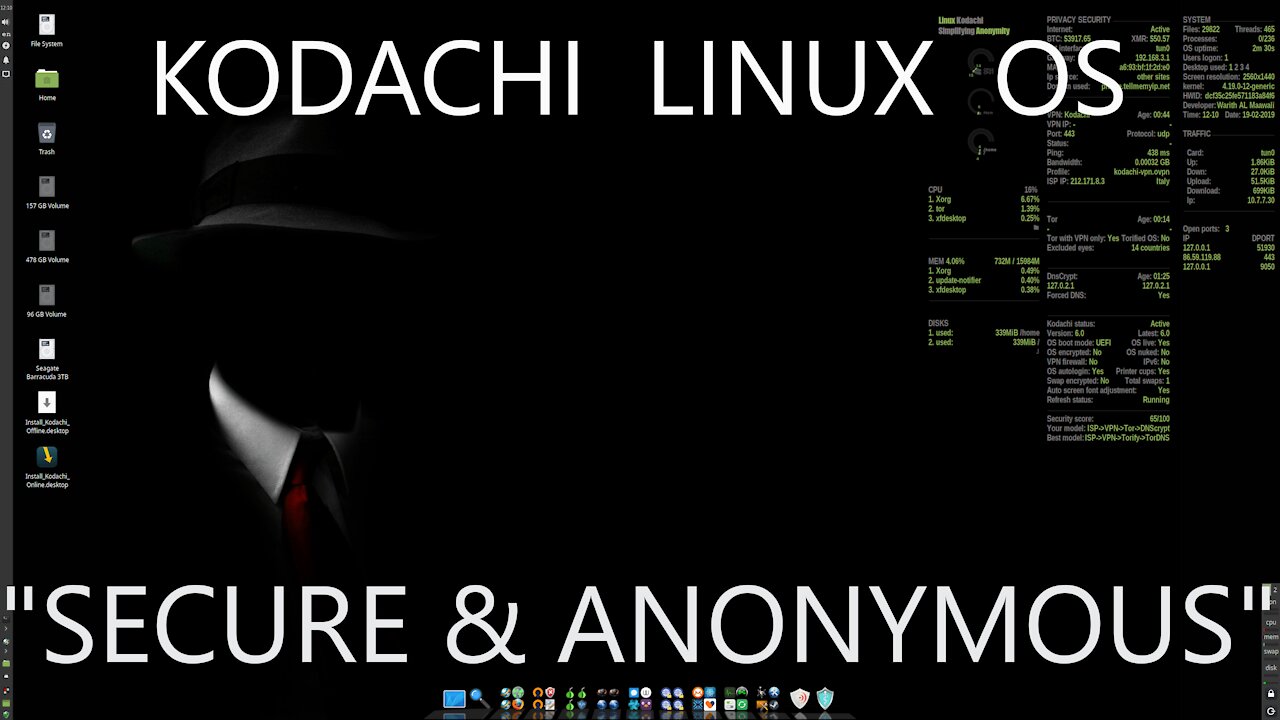 Kodachi Linux - Secure, Anti-Forensic, and Anonymous