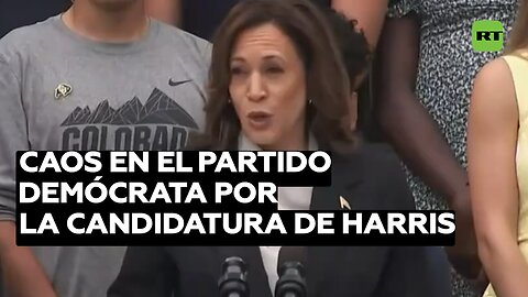 Semana de caos en el Partido Demócrata por la candidatura de Harris tras la renuncia de Biden