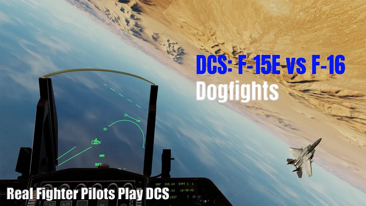 F-15E Strike Eagle vs F-16 Viper Dogfights! Real Fighter Pilots Play DCS (Pt 2)