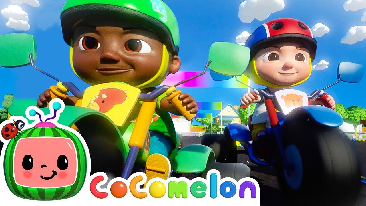 Bike Race Song | CoComelon Nursery Rhymes &amp; Kids Songs