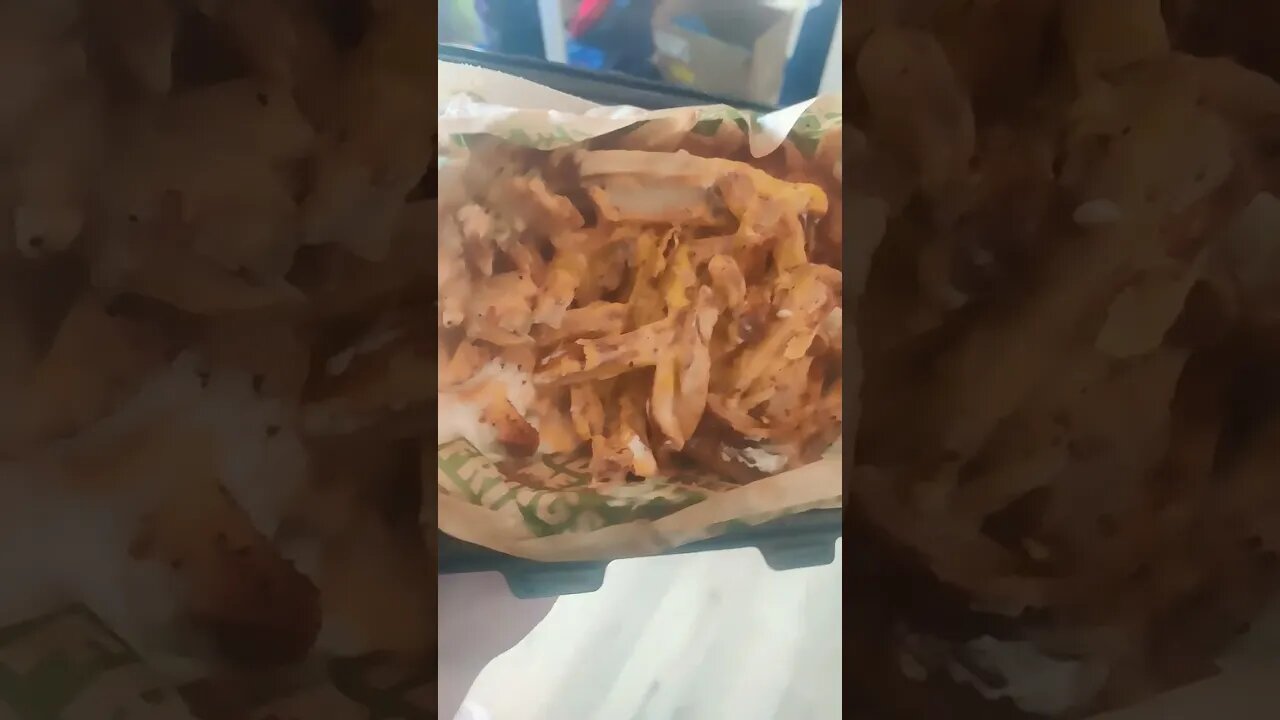 garbage fried from Wingstop "voodoo fries"