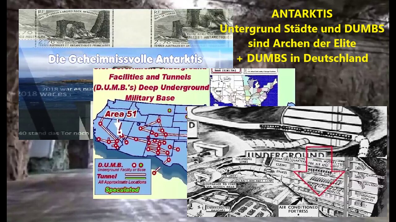 ANTARKTIS - Untergrund Städte und DUMBS sind Archen der Elite + DUMBS in Deutschland