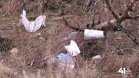 Blue Springs residents frustrated about trash on I-70 exits