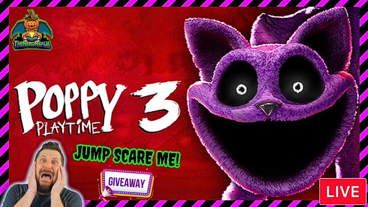 Poppy Playtime 3 | Jump Scare Alerts On! | Giveaways | Scare Me & Win! | 1st Time Playing