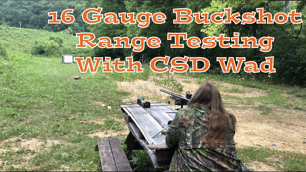 16 Gauge Buckshot Range Testing With CSD Wad 2 Petal Full Cut