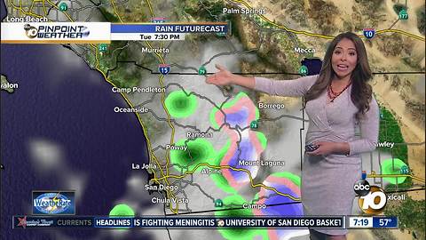 10News Pinpoint Weather with Meteorologist Angelica Campos