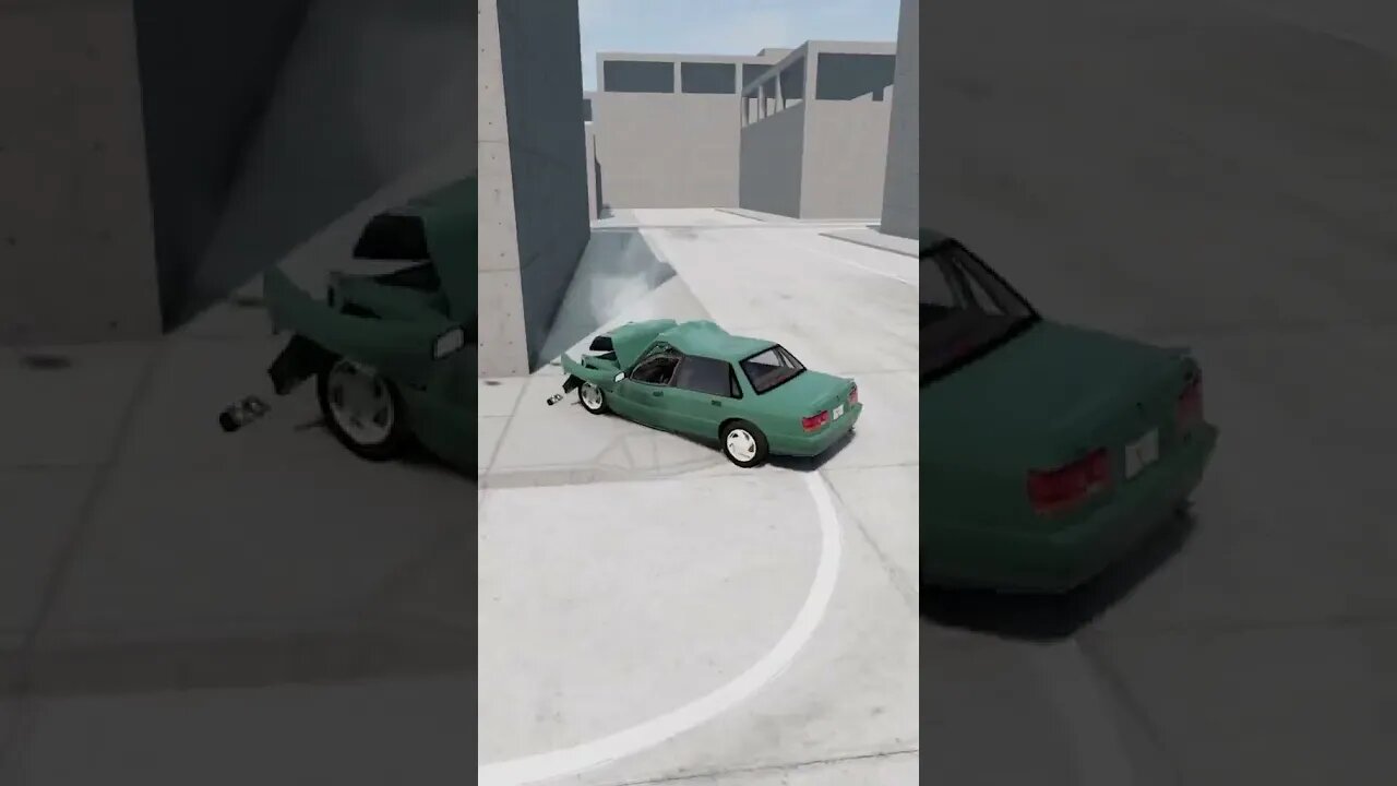 Brutal car crash beamng drive