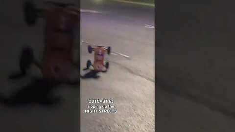 ARRMA outcast 6s ripping up the night streets