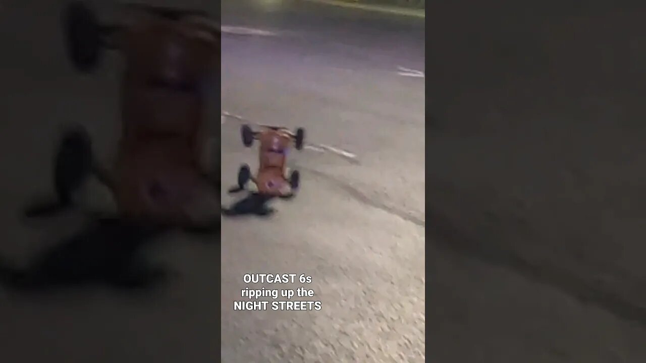 ARRMA outcast 6s ripping up the night streets