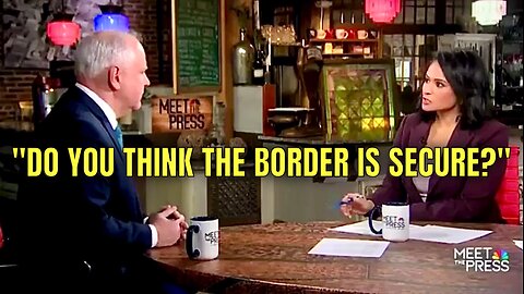 Watch this Democrat SQUIRM when asked if the Southern Border is a Crisis! 🤦‍♂️