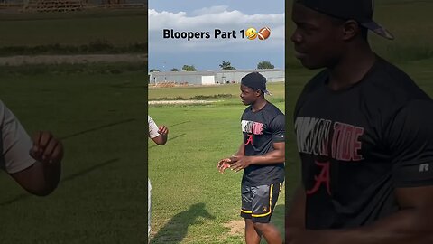 Bloopers Part 1 🏈🤣 #football #behindthescenes